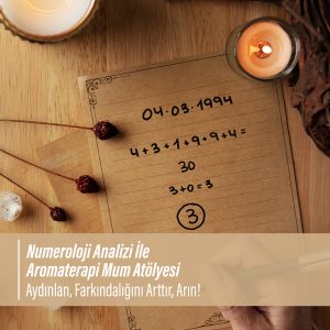 Numeroloji Analizi İle Aromaterapi Mum Atölyesi